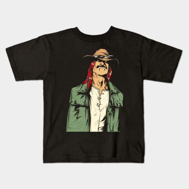 Deadly Cowboy Kids T-Shirt by Starseeker